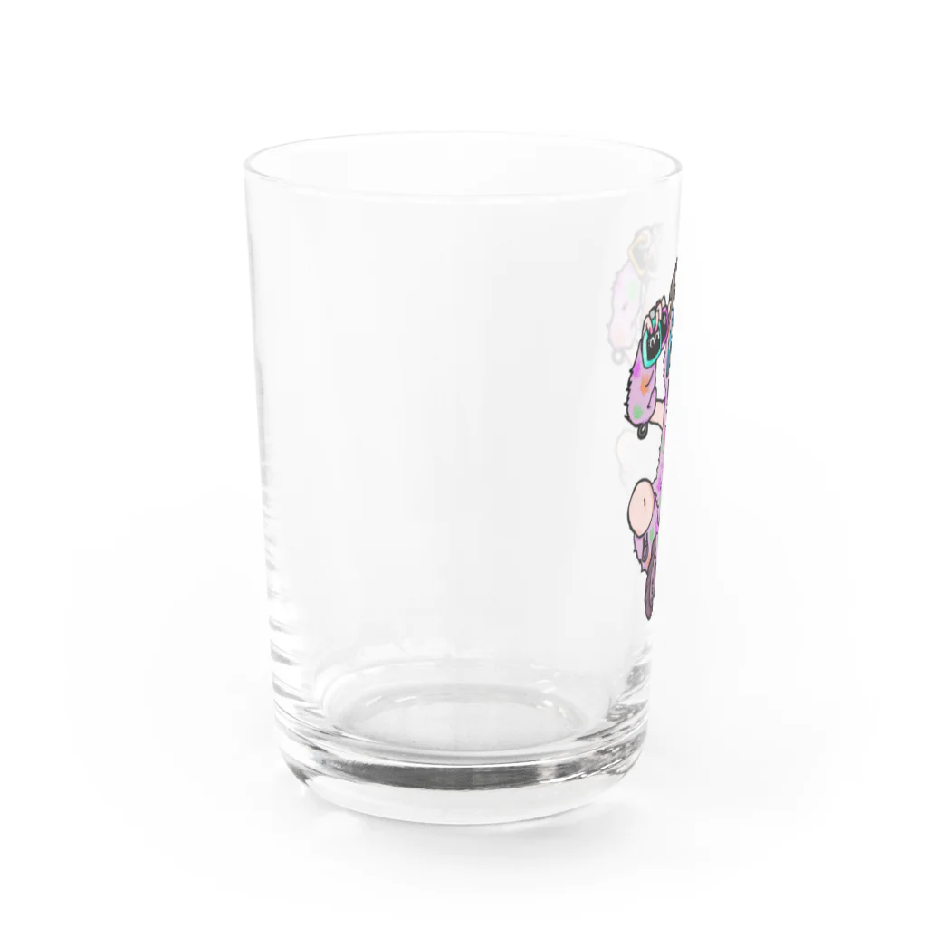 あやしいおばさん くろまめさんの○ュアアルコール（ク○イナー） Water Glass :left