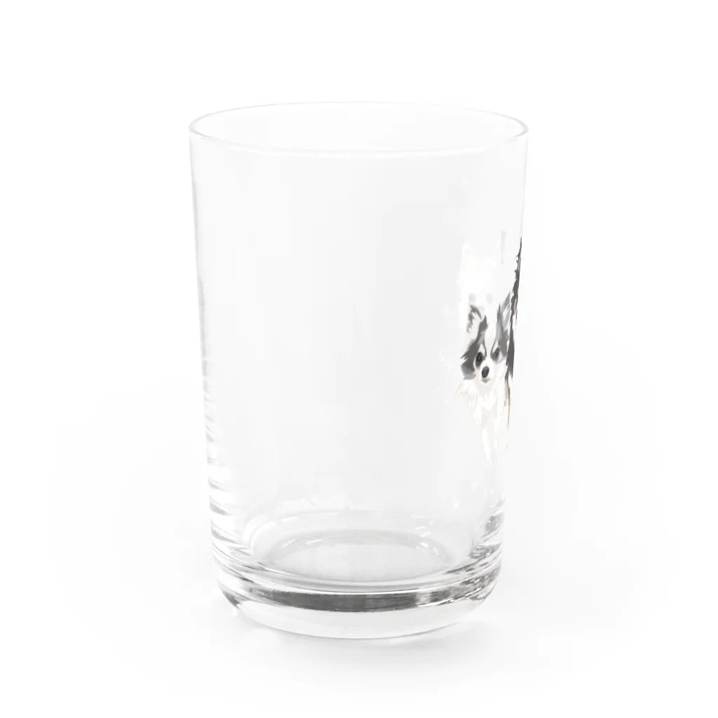 Letiのチョコ、チップ、ソラ Water Glass :left