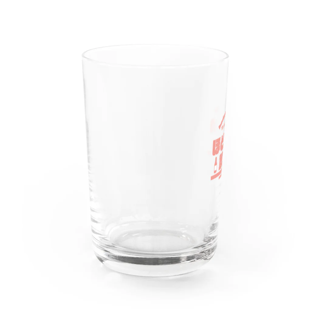 EXCEED_ZAKKAのほどよい飲酒（赤） Water Glass :left