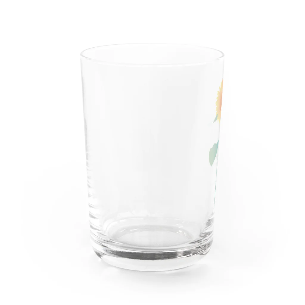 momo shopのヒマワリ Water Glass :left