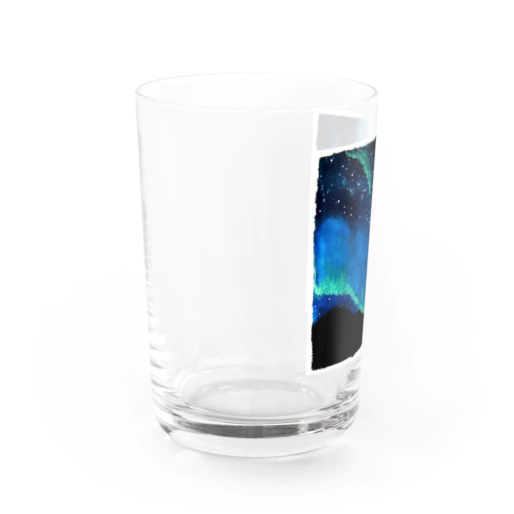 🌾おこめ🌾のオーロラ空 Water Glass :left