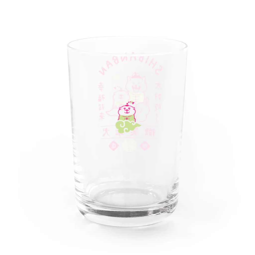 mindwaveincのしばんばん 微笑柴犬飯店（白） Water Glass :left