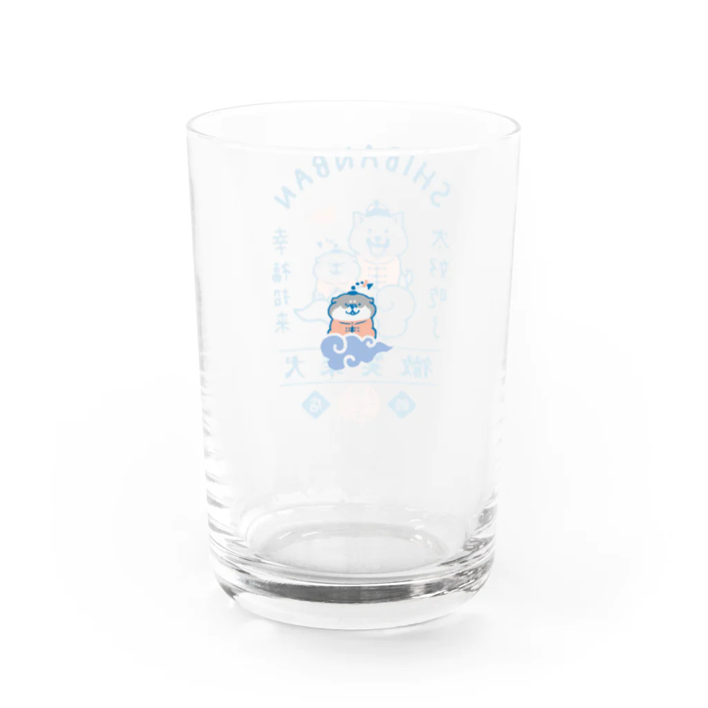 mindwaveincのしばんばん 微笑柴犬飯店（黒） Water Glass :left