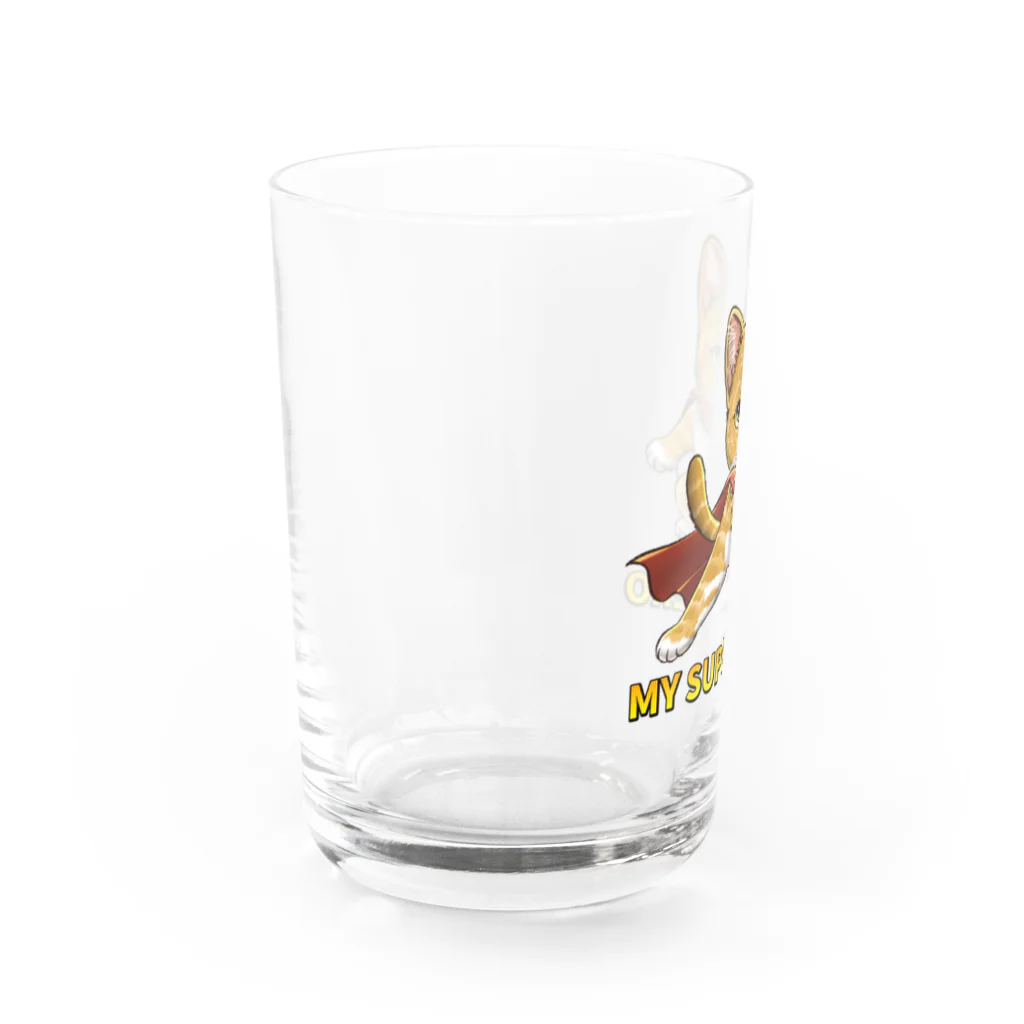 縁-yukari-のMY SUPER HERO Water Glass :left