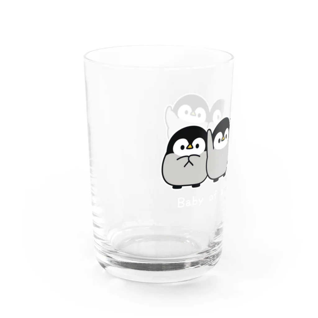 DECORの心くばりペンギン　なかよし2 Water Glass :left