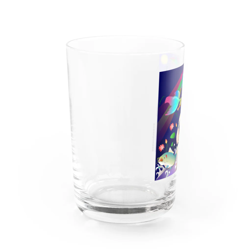 『NG （Niche・Gate）』ニッチゲート-- IN SUZURIの比丘比丘尼密会密漁善図（深夜） Water Glass :left