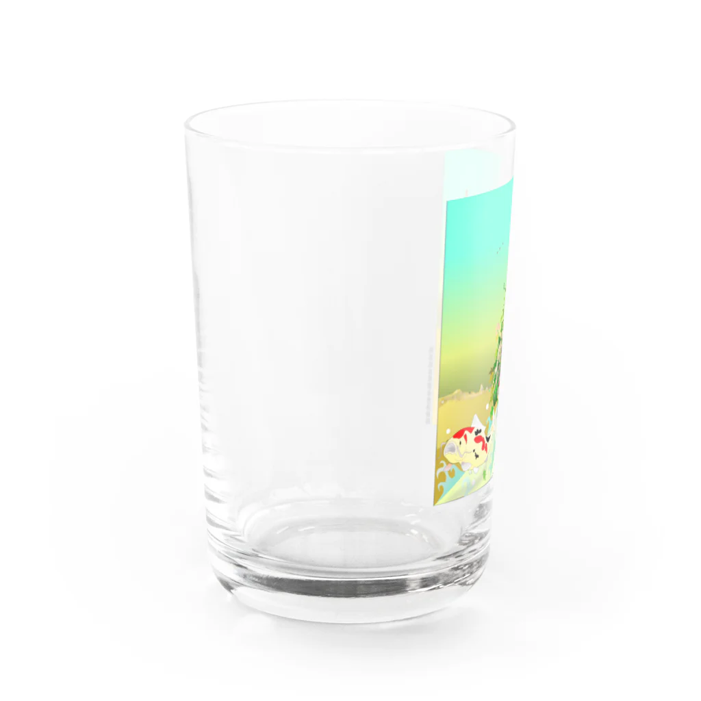 『NG （Niche・Gate）』ニッチゲート-- IN SUZURIの比丘比丘尼密会密漁善図（朝編） Water Glass :left