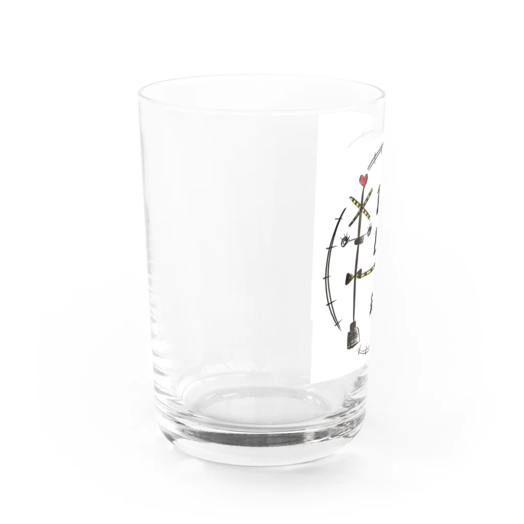 尾道鉄道カフェ🚃102lover結びのlover踏み切り Water Glass :left