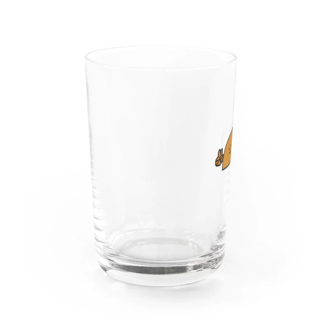 丸タ田中青果の漬物野郎 辛子大根くん Water Glass :left