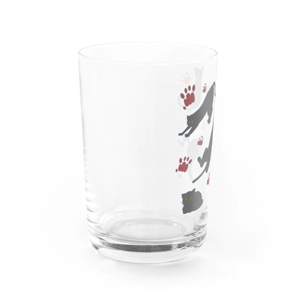 Drecome_Designのシンプルキャット 黒 Water Glass :left