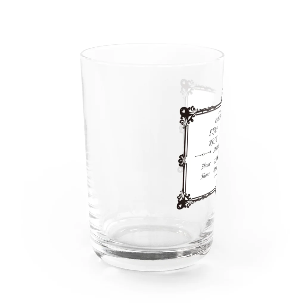 Hotel82 SHOPのラブホテル 料金表B Water Glass :left