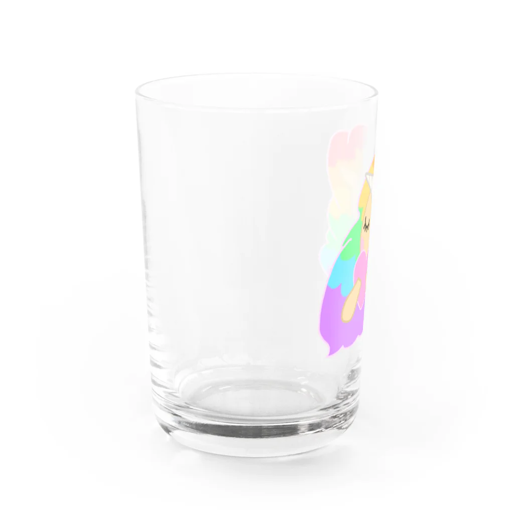 にわとり食堂のゆにちゃん Water Glass :left
