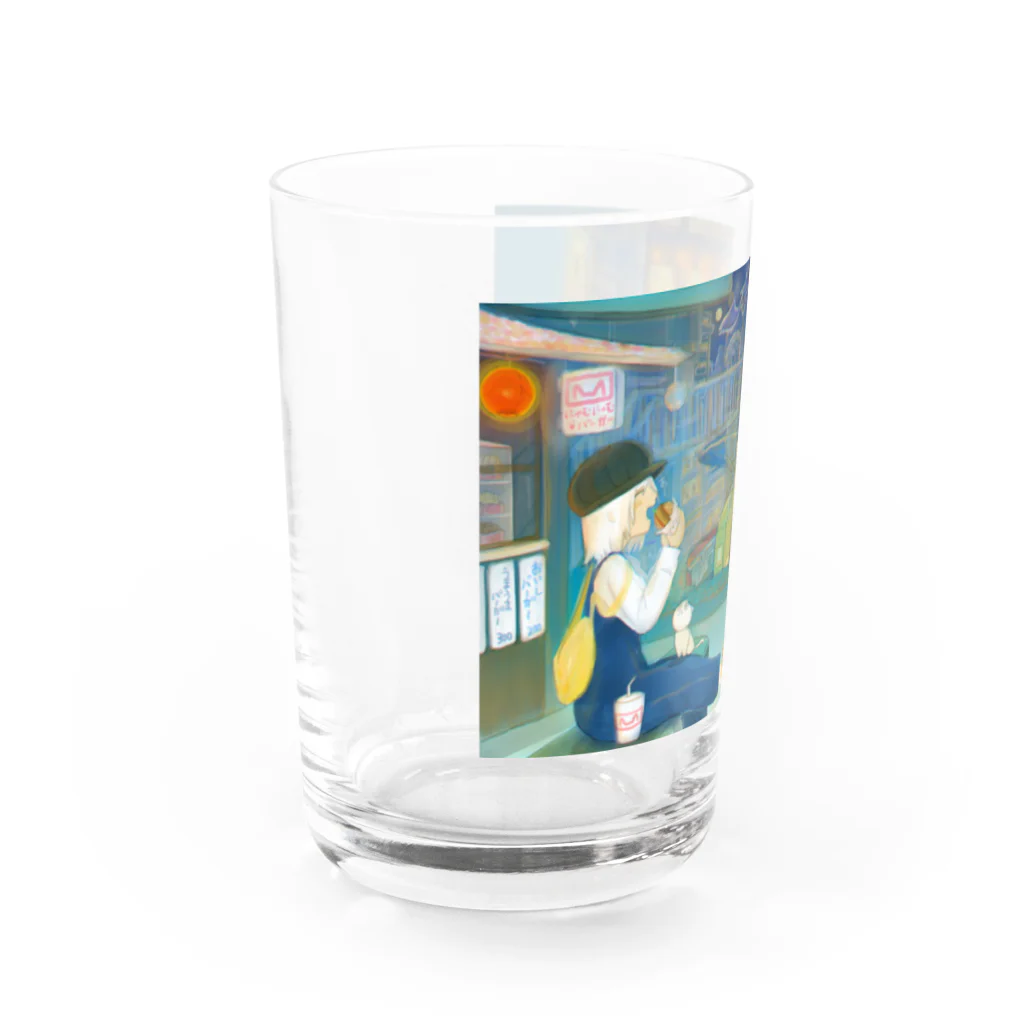 雪之丞ଳ⸒ ⸒の【くらげのくらー】いただきま～す Water Glass :left