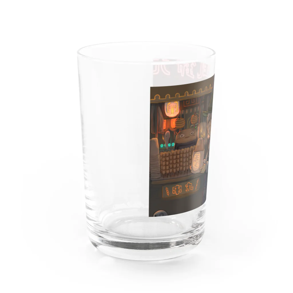 雪之丞ଳ⸒ ⸒の【くらげのくらー】フライドデカチキン Water Glass :left