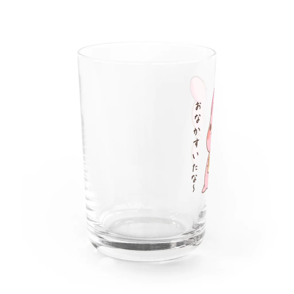 ゆめうさぎShopの腹ペコいちごちゃん Water Glass :left