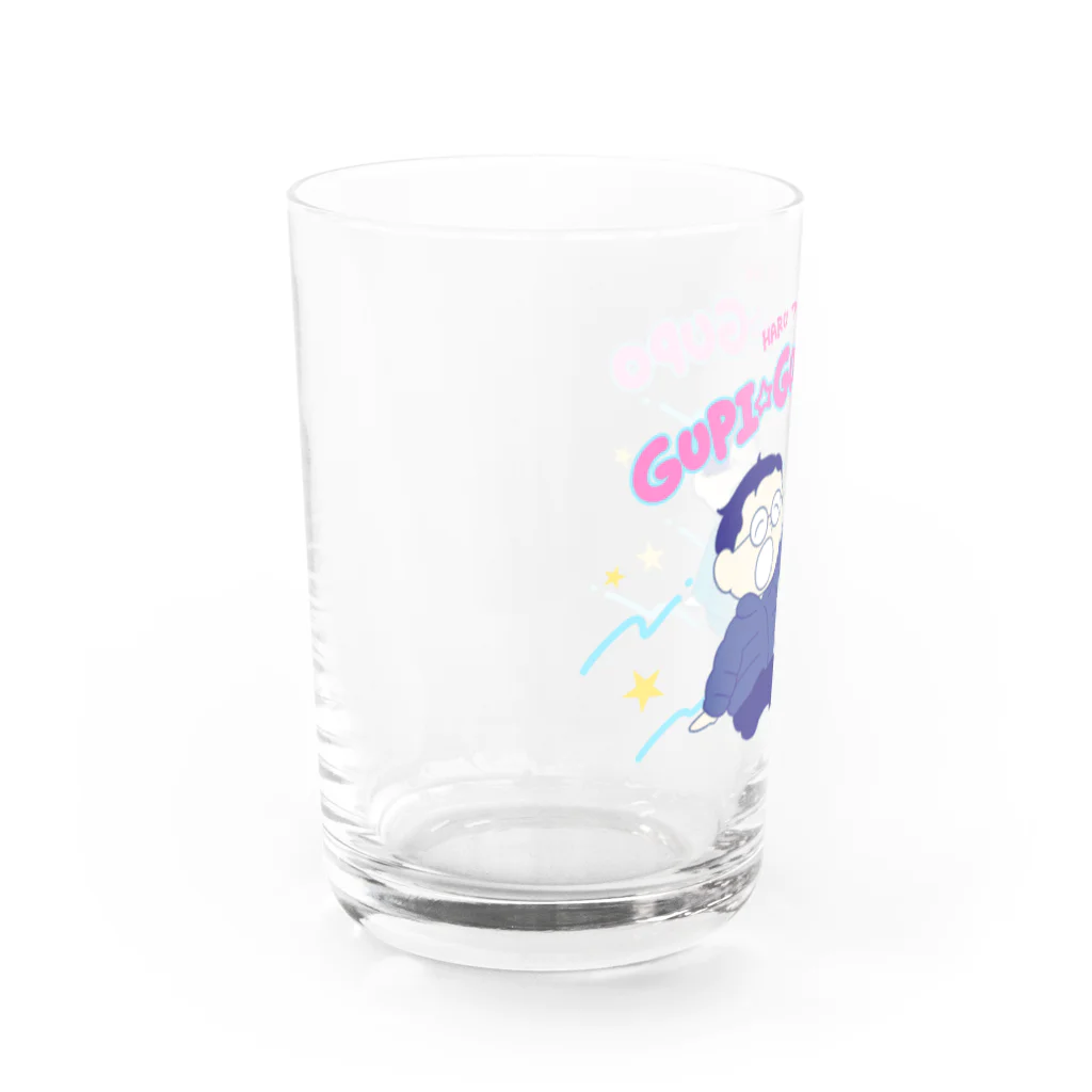 GERA「春とヒコーキのグピ☆グパ☆グポ」公式ショップの春とヒコーキのグピ☆グパ☆グポ_グラス Water Glass :left