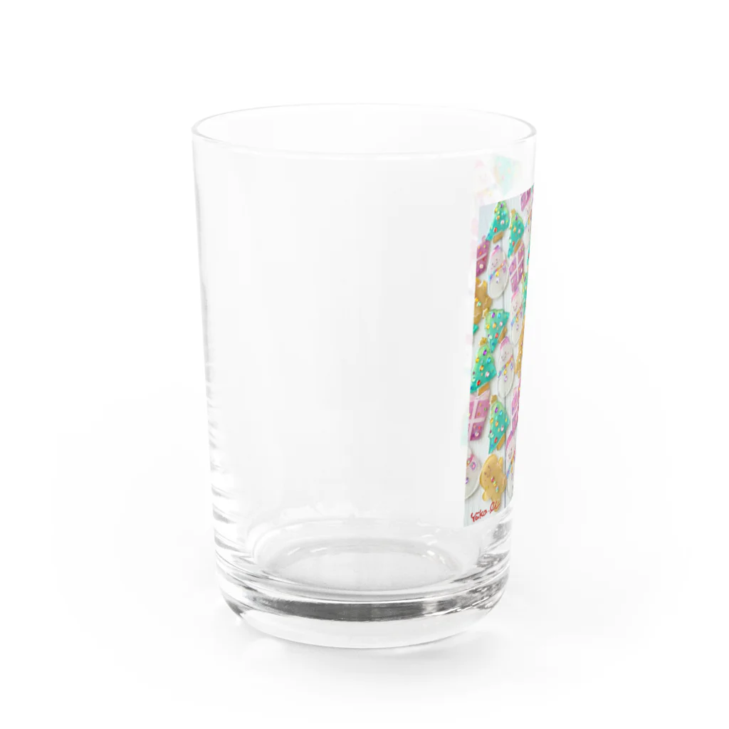 前田悠花｜イラストレーターの★プラ板作品フォト★クリスマス Water Glass :left