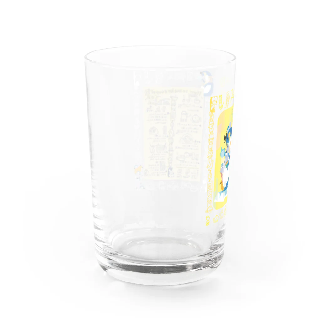 ペンギンパカリの親子ペンギンTeaTime（クリア） Water Glass :left