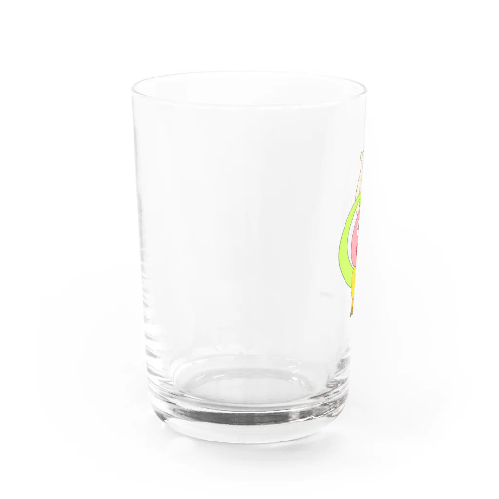 ヒラエイの笑顔の珍獣ハーピーくん Water Glass :left