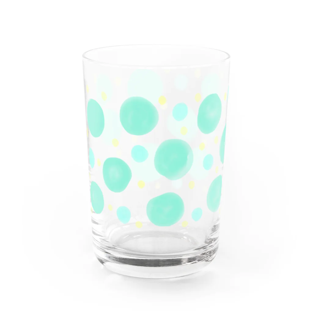 amiのドット（あお） Water Glass :left