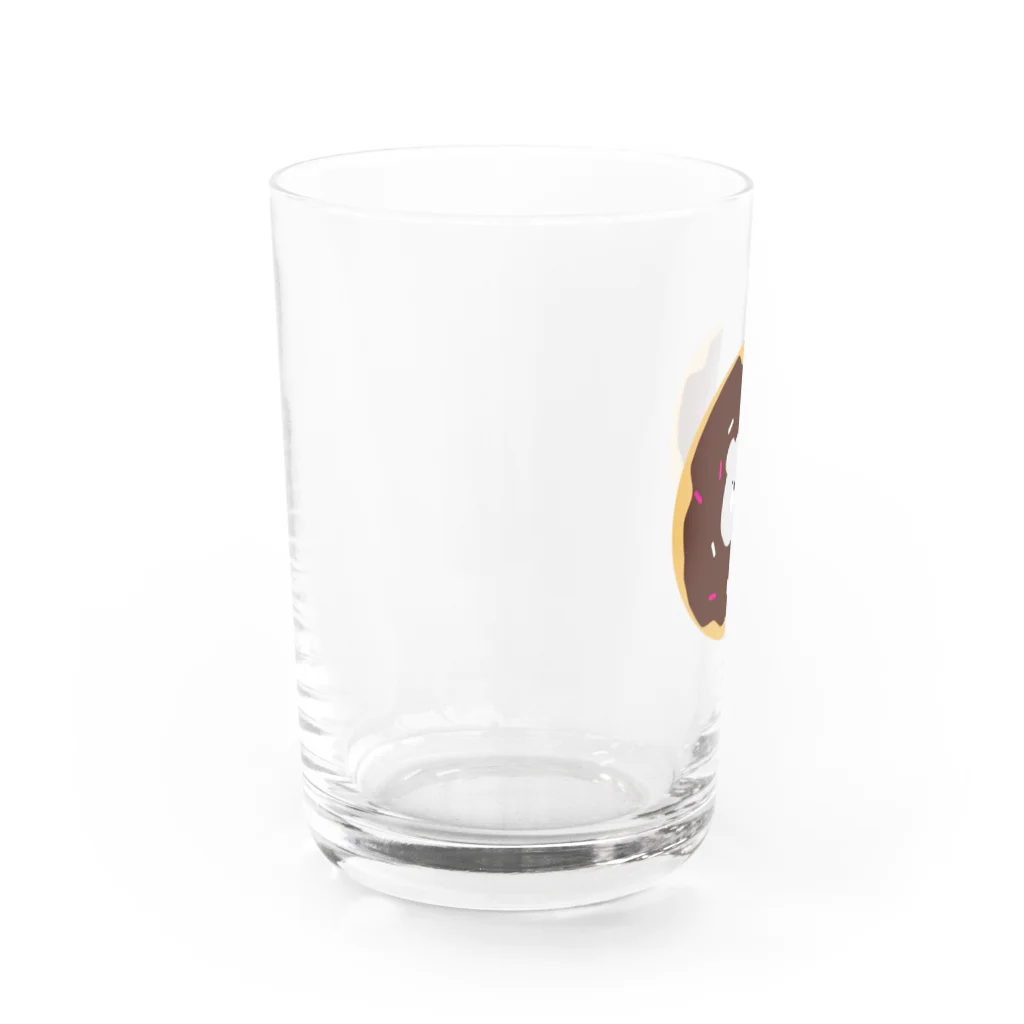 パンニマルのドーナツに囚われたシロクマ チョコVer. Water Glass :left