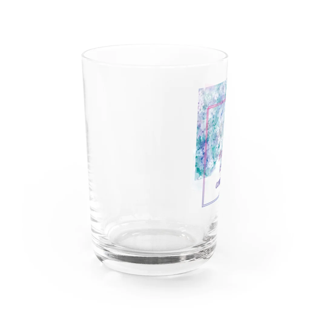 オリジナルデザイン＠サトモッティのパステル２「A maiden's heart is complicated.」 Water Glass :left