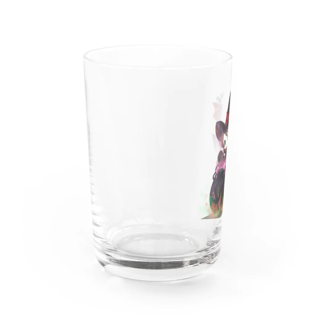 宮雀なずな🎀💚駄菓子屋魔女っ子Vtuberの宮雀なずなグッズ Water Glass :left