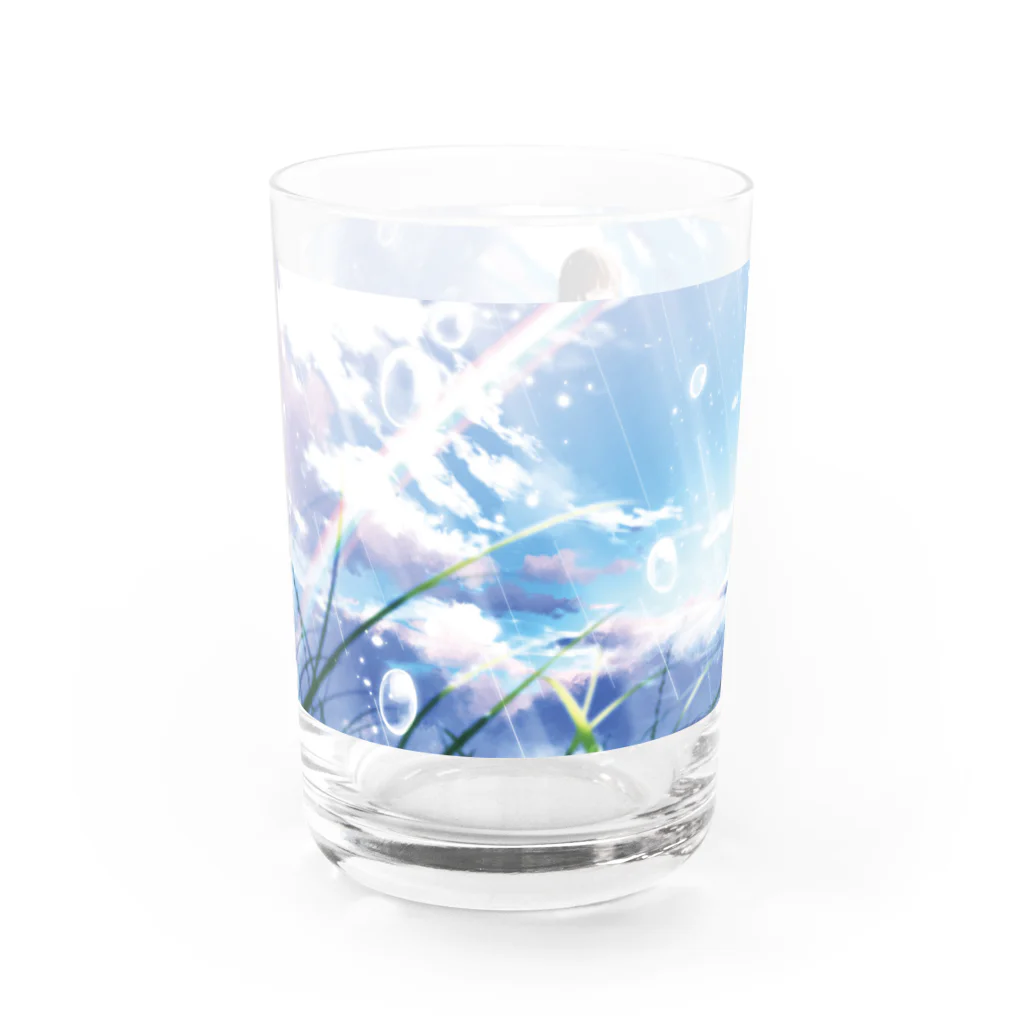 ZETTAI CHU-KAKUの雨に咲かせば Water Glass :left