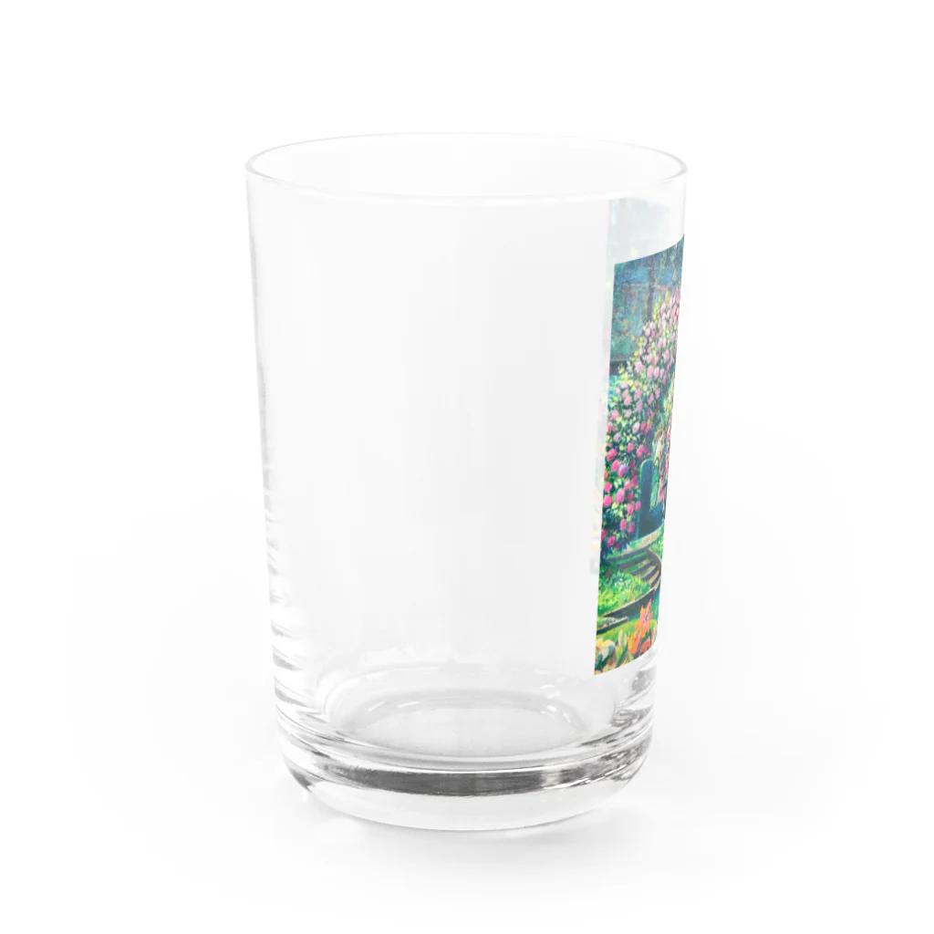 🌿Art shop Kano🌿の山羊と少女（8歳の肖像、部分） Water Glass :left