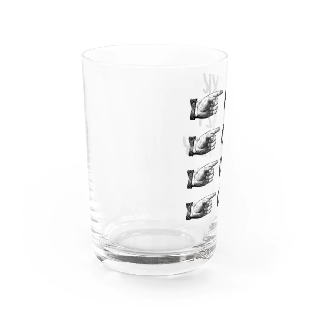 PARADOXのアメリカンアル中グラス Water Glass :left