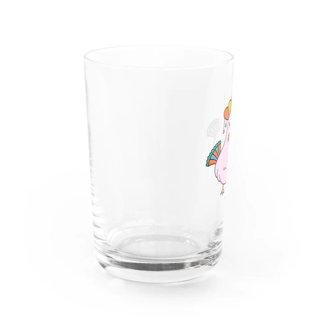 hi7kosatoのディスコ鳥 Water Glass :left