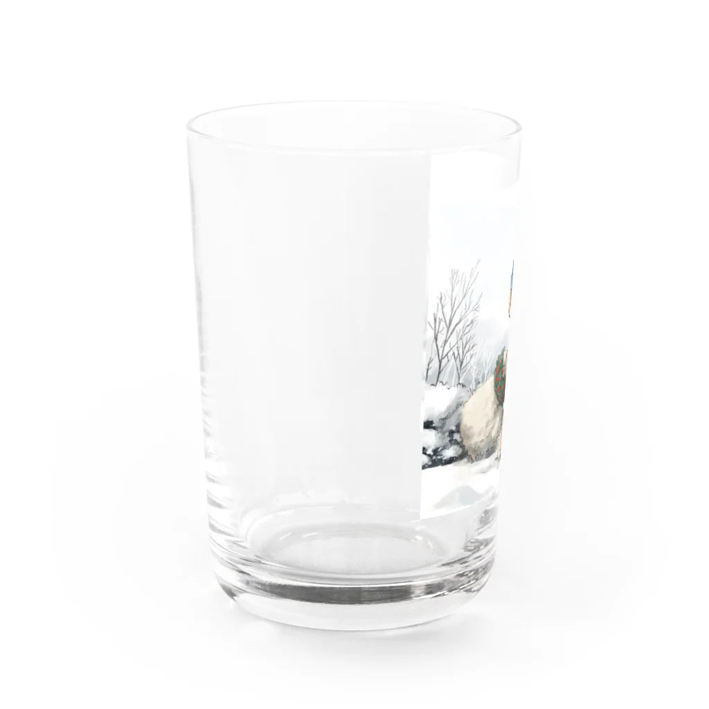 たかはらゆかイラストレーションのおめかし Water Glass :left