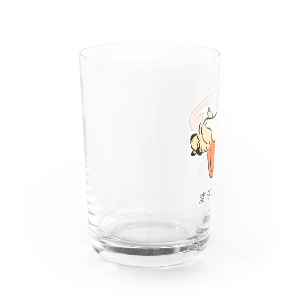 いぬころ｜変な犬図鑑のNo.007 ハミダシーヌ[1] 変な犬図鑑 Water Glass :left