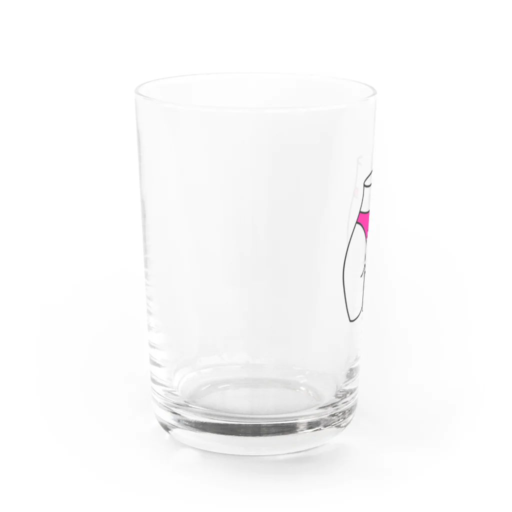 スナック 酔果のオシリ（ピンク） Water Glass :left