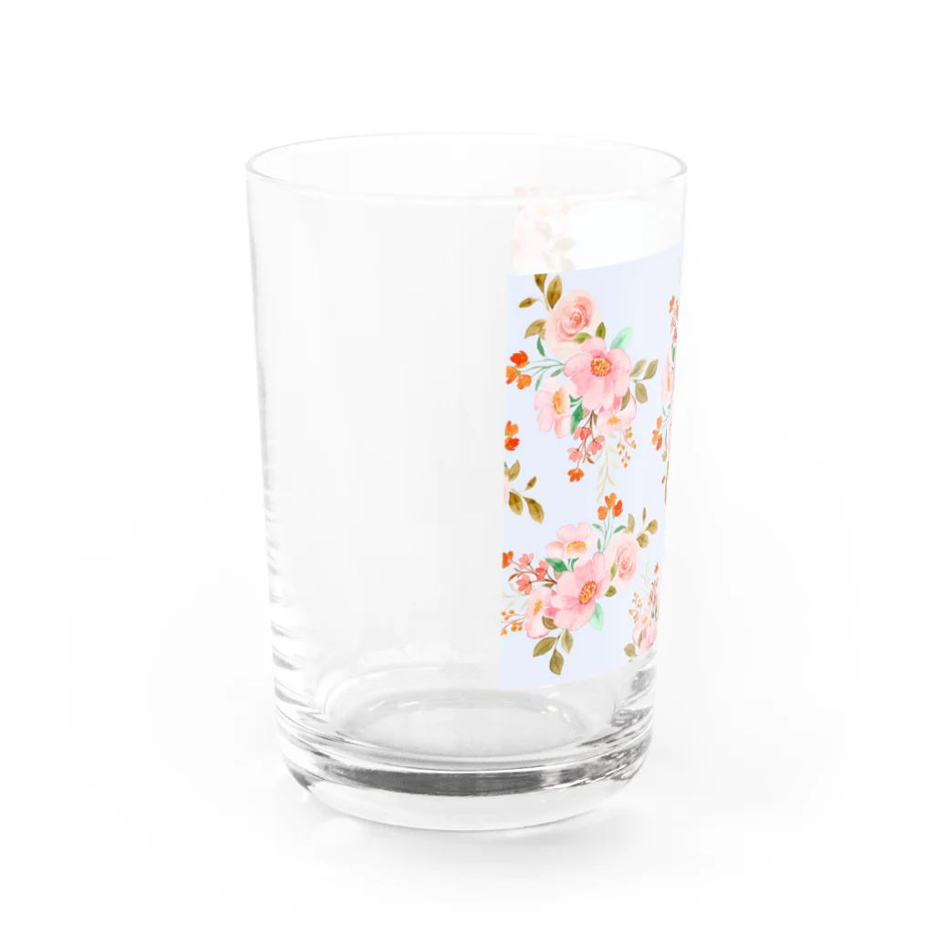 orange_honeyの花柄18-4 Water Glass :left