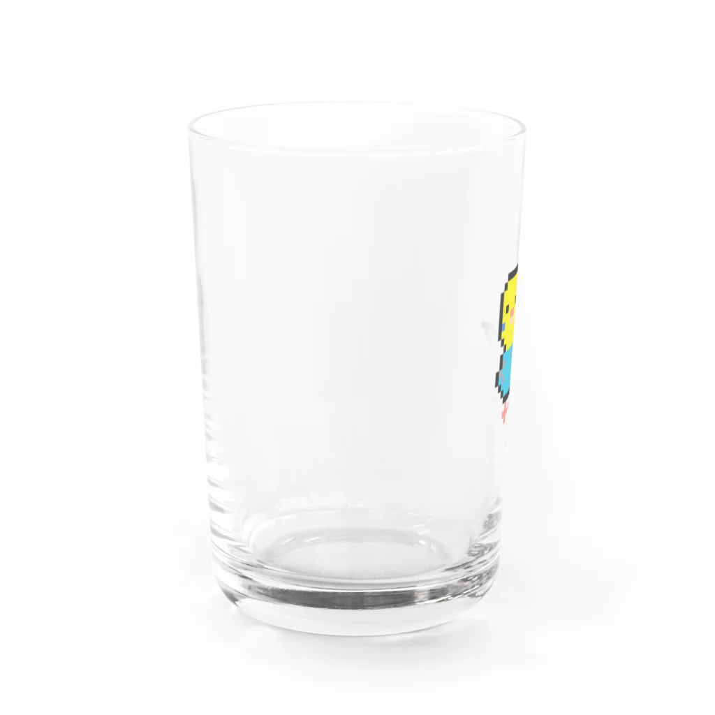 FROG FISH SHOPのことりのチロちゃん〜ドット絵〜 Water Glass :left