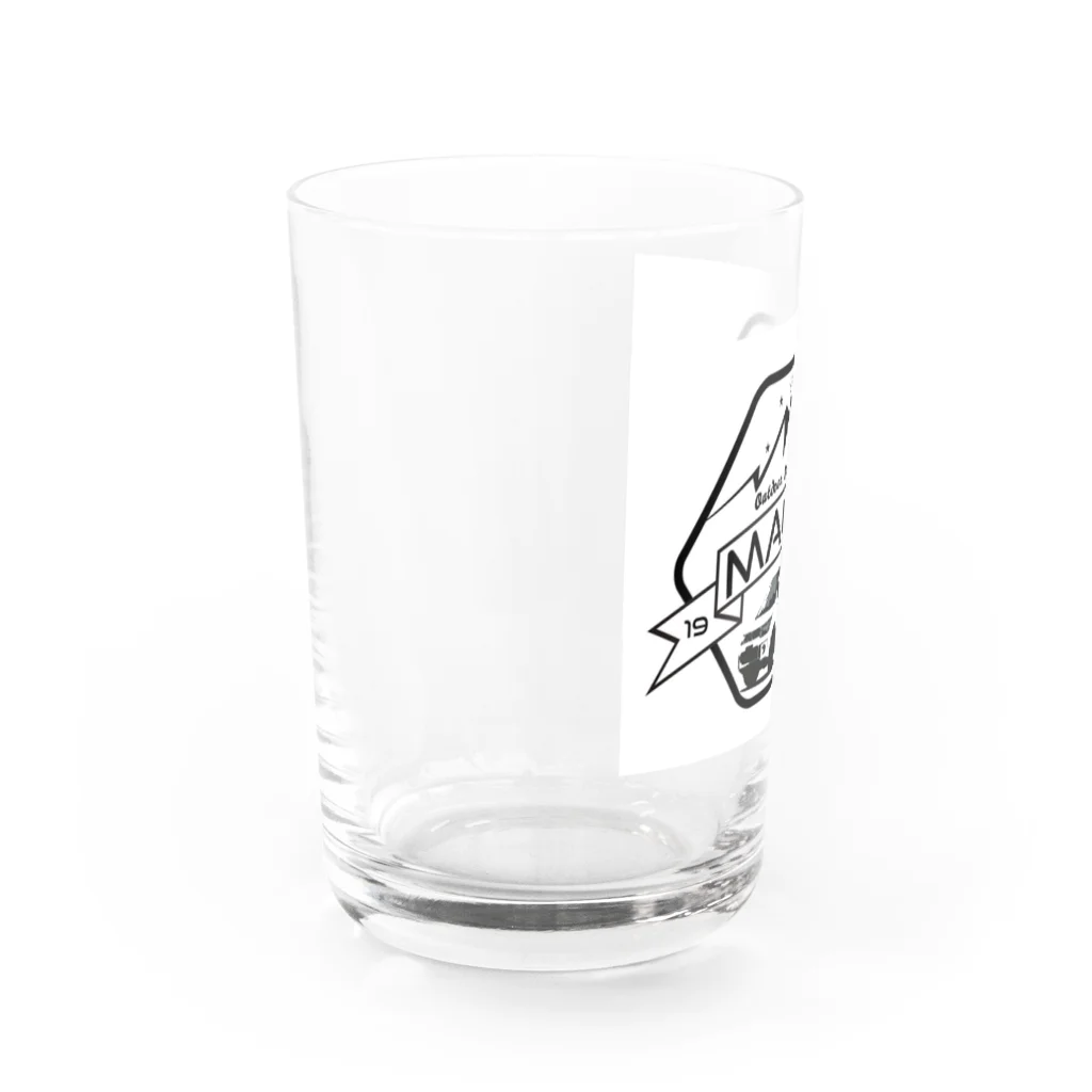 まちゃのキャンプ飯部のまちゃのキャンプ飯部ステッカーのアイテムです Water Glass :left