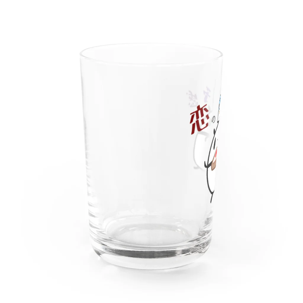 うさやの恋の予感がするパンダ Water Glass :left