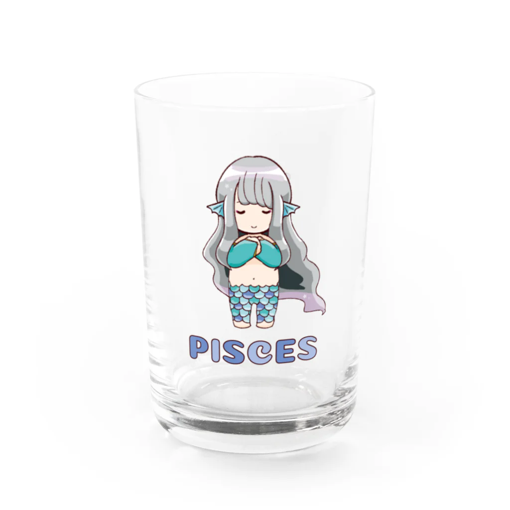 ぱるまな倶楽部の12星座☆うお座ちゃん Water Glass :left