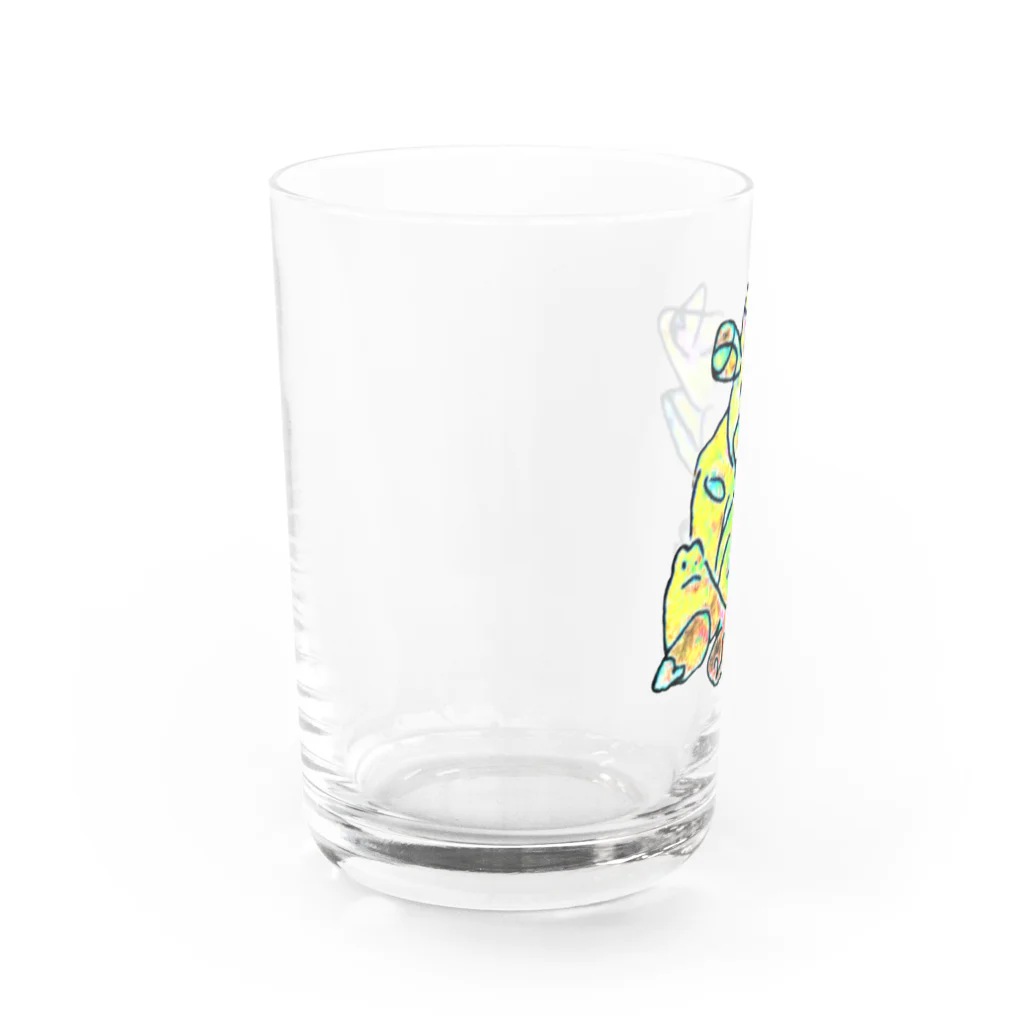 🍩tarojiro(たろじろ) shop🍩の人間椅子はぬくいから好き Water Glass :left