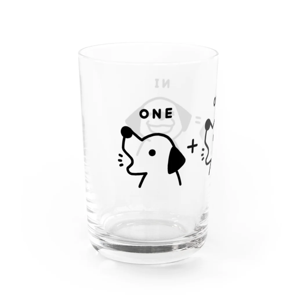 ぽぴーぴぽーの1+1=2 Water Glass :left