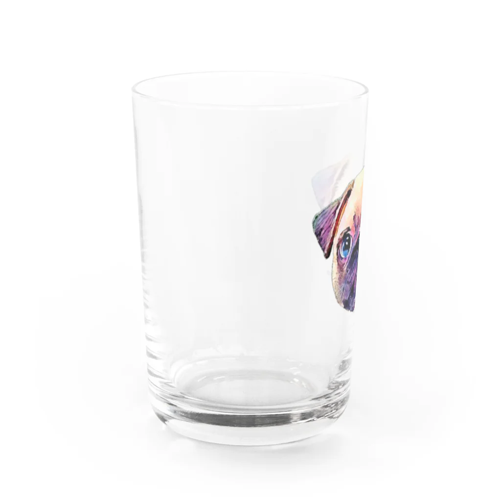 ジュノの秘密のアトリエのパグ／Juno Water Glass :left