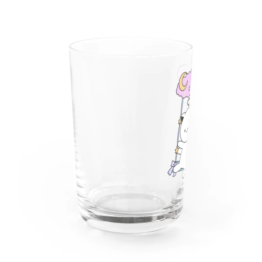 MochiMochi SHOPの白猫天使こむぎちゃん（ブランコ） Water Glass :left