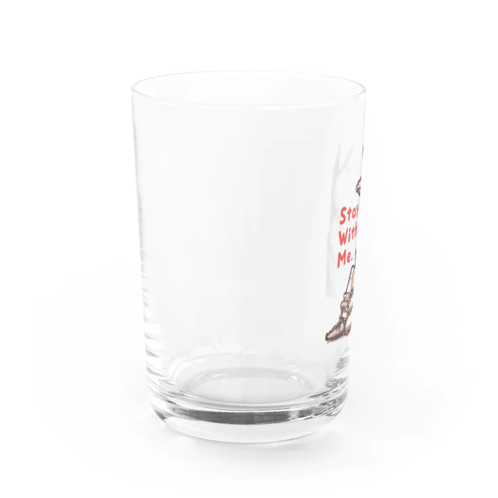 BeachBunnyのうさぎとねこ　Stay With Me Water Glass :left