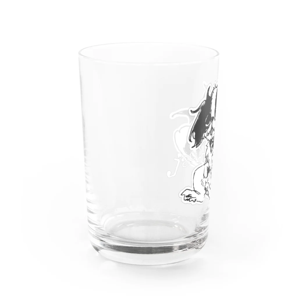 miuk⚰️fashionの《白黒ver.》デビル犬 Jack Water Glass :left