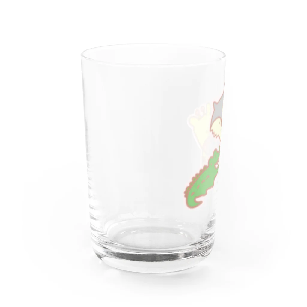 chikoショップのわに おおかみ きりん Water Glass :left