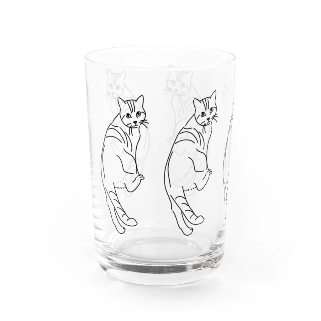 amu-toの5連キメねこ Water Glass :left