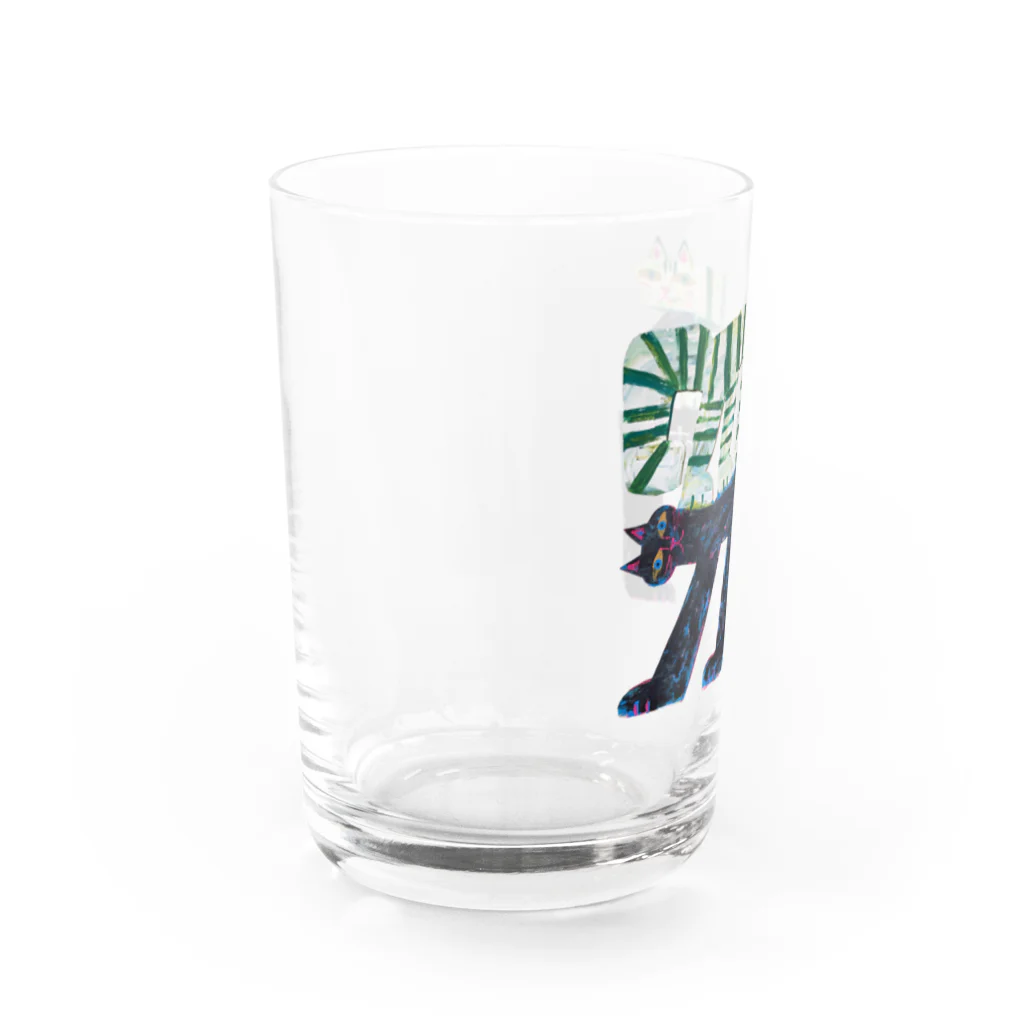 モントペペリの二階建て猫グラス Water Glass :left