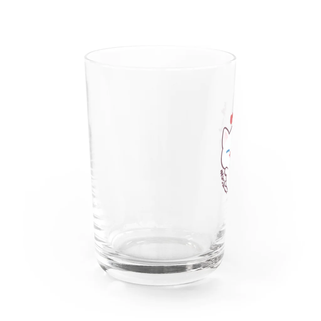 野良猫みーくんのどこでもほめほめみーくん Water Glass :left