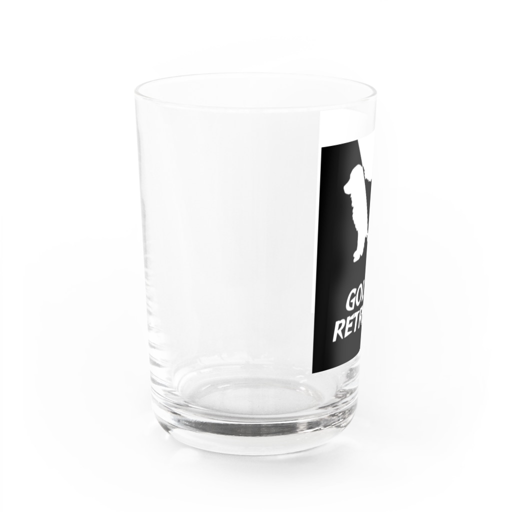 onehappinessのゴールデンレトリバー　ハーフ＆ハーフ Water Glass :left
